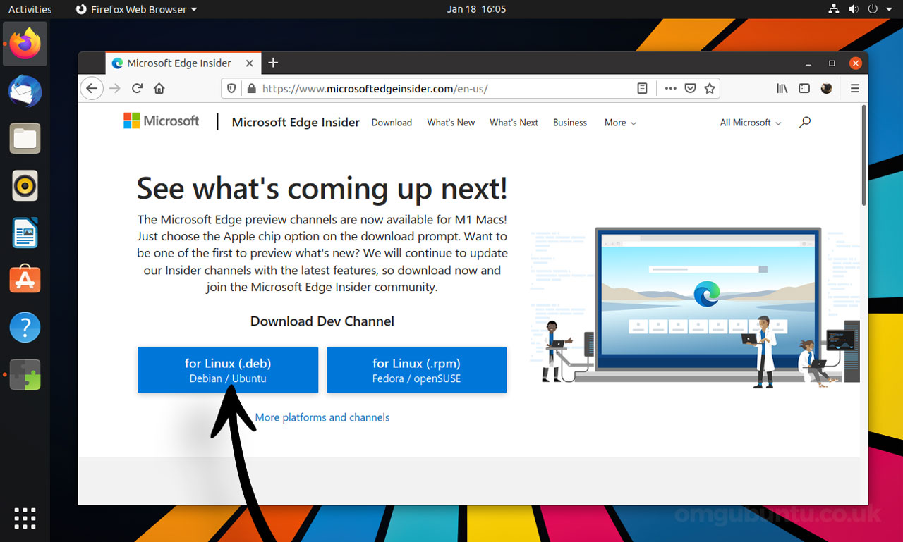 microsoft edge download for linux